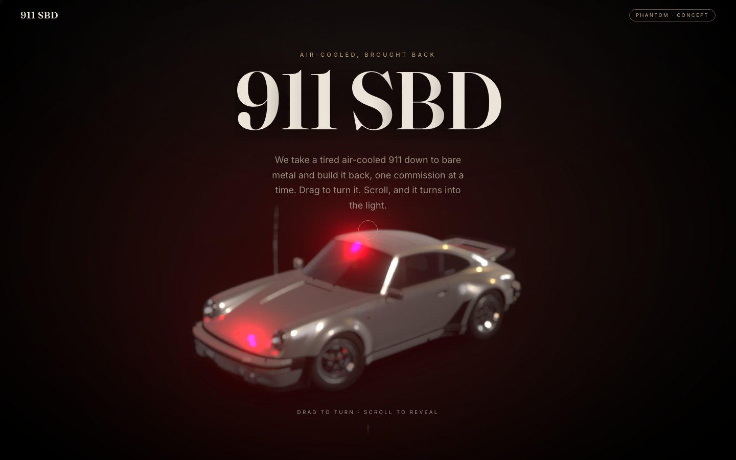 Screenshot of the deployed 911 SBD build