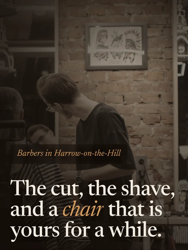 The Copper Comb Barbers, demonstration build for barbers